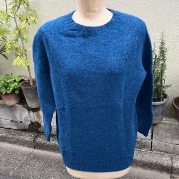 할리 오브 스코틀랜드 크루넥 니트 36 블루