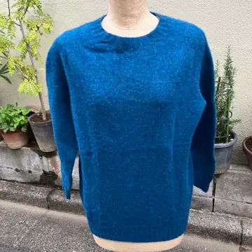 할리 오브 스코틀랜드 크루넥 니트 36 블루