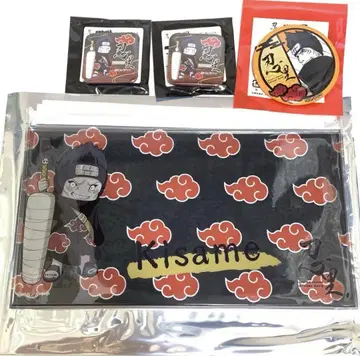 4개 세트 NARUTO 니지겐노모리 키사메 파우치 캔뱃지