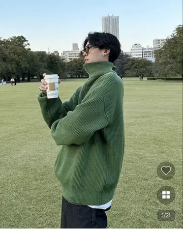 NUGU 하프 지퍼 스웨터
