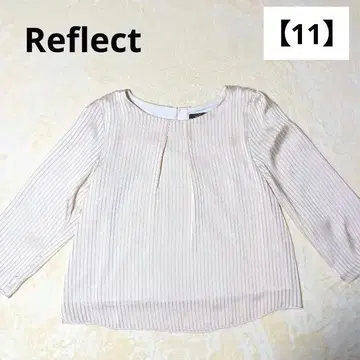 Reflect 리플렉트 스트라이프 블라우스 새틴 베이지 11호