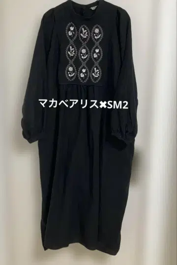 마카베 앨리스 사만사 모스모스 자수 원피스