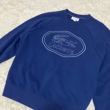 LACOSTE 네이비 자수 로고 사슴 트레이닝복