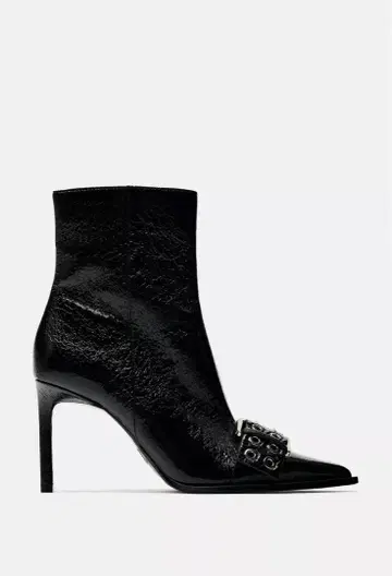 블랙 스틸레토 부츠