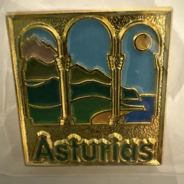 오사카 만박 스페인 파빌리온 Asturias 핀 배지