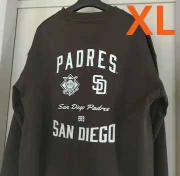 새상품 MLB 파드레스 트레이닝복 맨투맨 백 프린트 속기모 XL