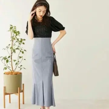 코코딜 스트레치 코튼 머메이드 스커트