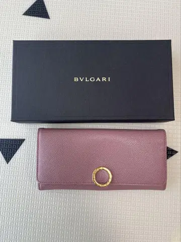 불가리 장지갑 핑크 박스 포함