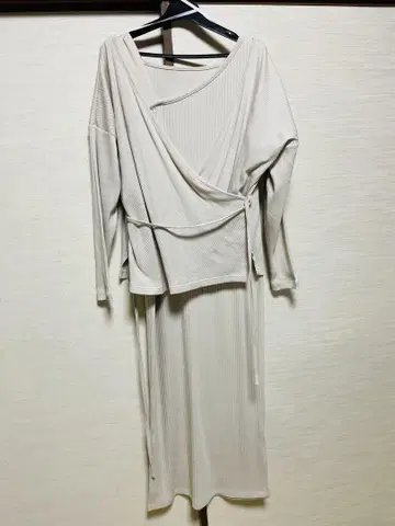 AZUL by moussy 랩 스타일 롱 원피스