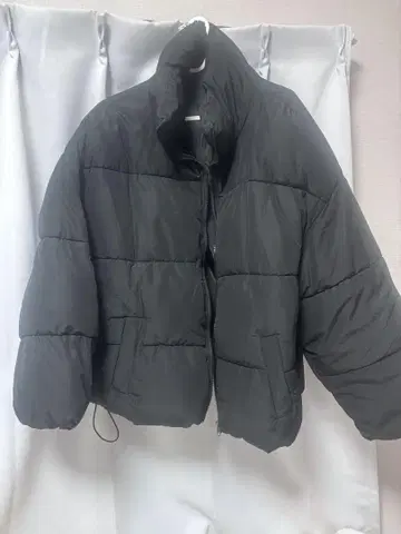 GRL 다운 자켓 블랙