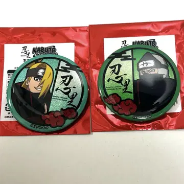 2개 세트 NARUTO 니지겐노모리 시노비자토 네온 캔뱃지 아카츠키