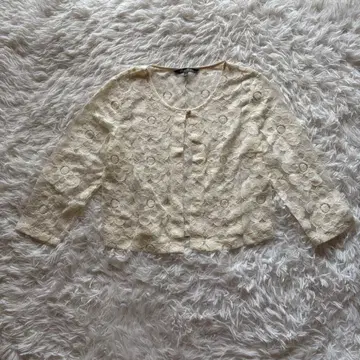 LAURA ASHLEY 여성용 가디건 S 실크 꽃무늬 프론트 오픈