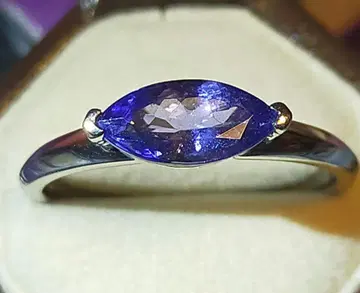 Pt999 탄자나이트 1.0ct 4.18g 15호 반지