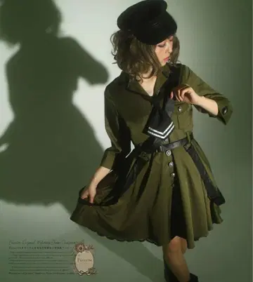 Favorite 군복풍 밀리터리 원피스