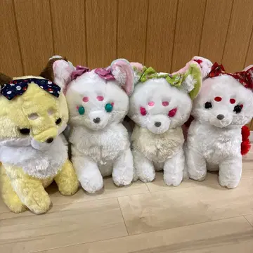 쵸콘과 구미호님 하나오마치 울트라 BIG 봉제 인형 4종 세트 2