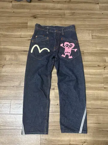 EVISU 데님 팬츠 초레어 레어 에비스