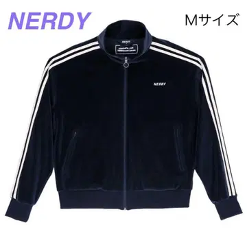 널디 벨로아 저리 트랙 자켓 네이비 M