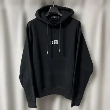 DSQUARED2 ICON 블랙 후드티