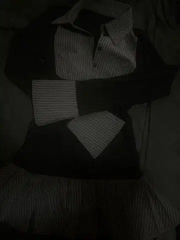 스트라이프 폴로 셔츠 원피스