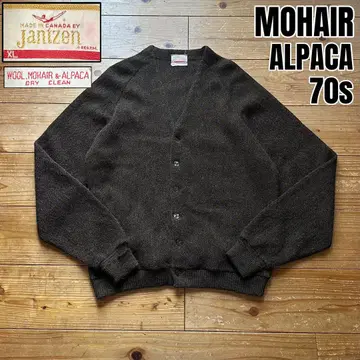 극레어 70s JANTZEN 울 모헤어 알파카 니트 가디건