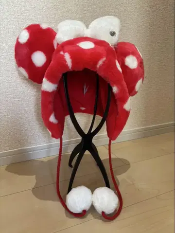 미키풍 귀 달린 플리스 모자