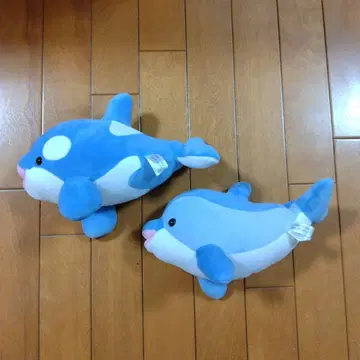스마 월드 오르카 복권 범고래 돌고래 블루 봉제 인형