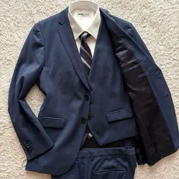 3피스 XL 사이즈 HUGO BOSS 셋업 수트 네이비
