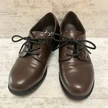 [ 새상품급 ] 키다리 아저씨 23cm 힐 펌프스 청키힐 브라운