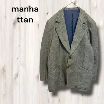 맨해튼 자켓 테일러드 블레이저 겉옷 트위드 루즈핏