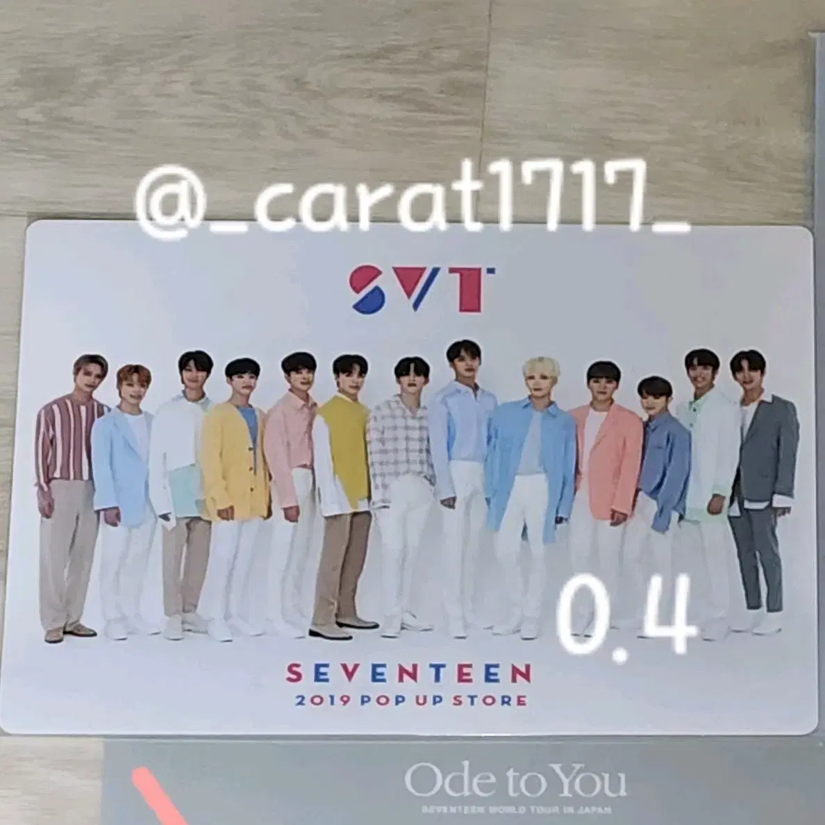 Seventeen Japan goods clear poster wts