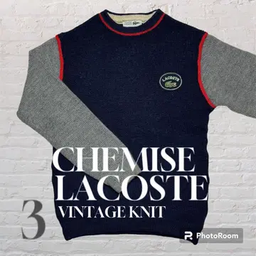 [ 한정 1개 ] LACOSTE 라코스테 빈티지 긴팔 니트 악어 자수 3