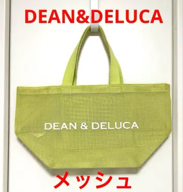 DEAN & DELUCA 라임 메쉬 토트백