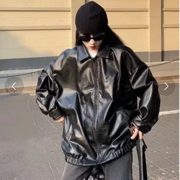 BARELY BLUE 가죽 자켓