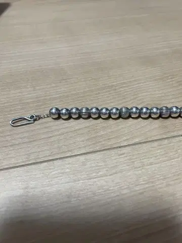 실버 925 비즈 팔찌 후크식