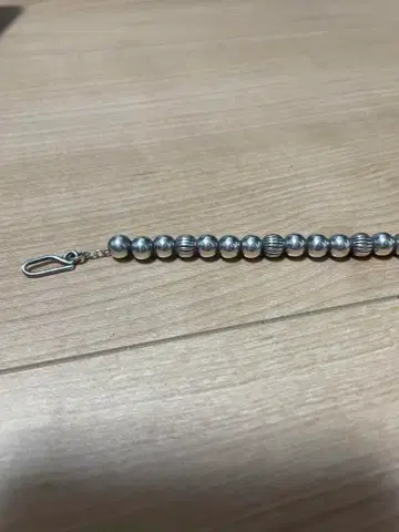 실버 925 비즈 팔찌 후크식