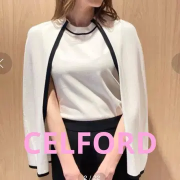 CELFORD 셀포드 2way 케이프 풀오버 화이트 FREE