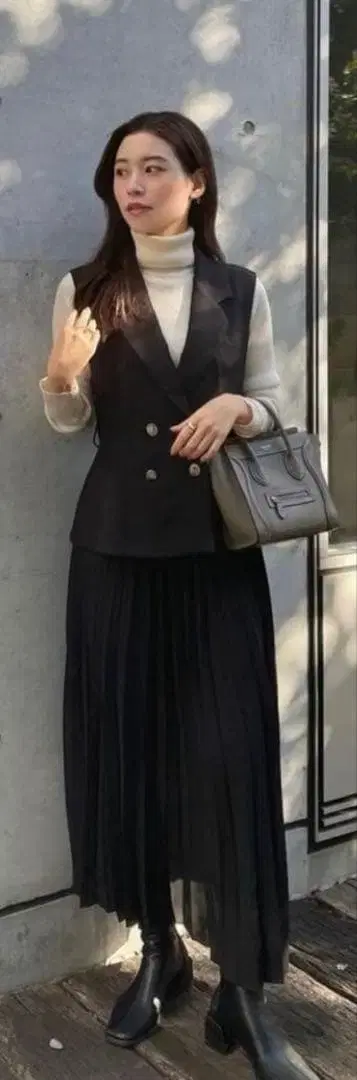 ZARA 플리츠 베스트 원피스