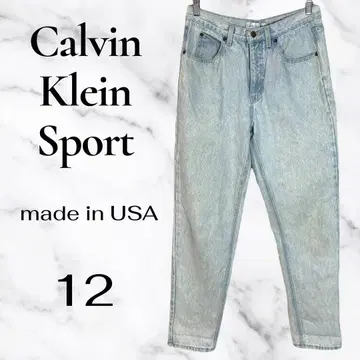 [ Calvin Klein ] 빈티지 데님 테이퍼드 USA제 12