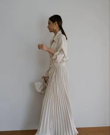 MARQUE 셔츠 원피스 베이지