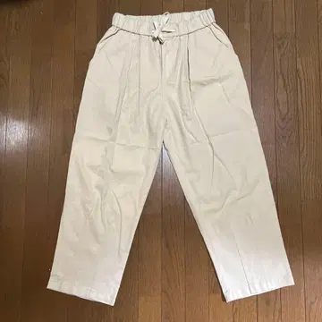 EAZY MISS 베이지 와이드 팬츠