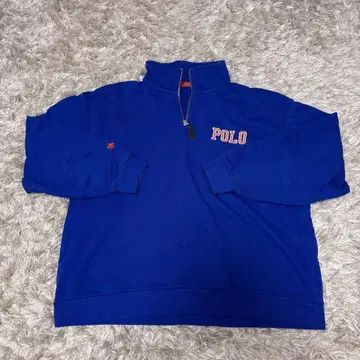Polo 하프 지퍼 트레이닝복 파랑