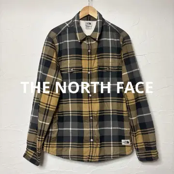 새상품급 THE NORTH FACE 보아 안감 체크 무늬 자켓/베이지