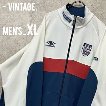 레어 00s [ 엄브로 ] 잉글랜드 대표 자수 트랙 자켓/남성용 XL