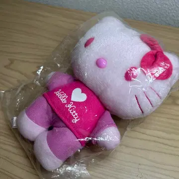 새상품 미개봉 헤이세이 레트로 2005년 헬로키티 봉제 인형 핑크 하트