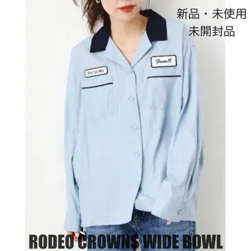 RODEO CROWNS WIDE BOWL 오픈 카라 볼링 셔츠