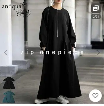 안티카 하프 지퍼 원피스