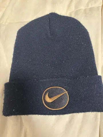 90s Nike 니트 모자 네이비
