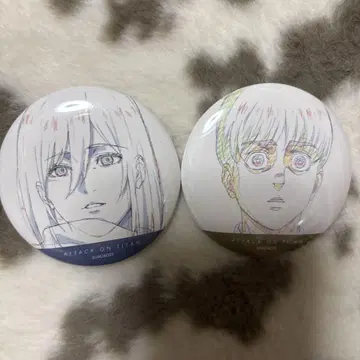 진격의 거인 TSUTAYA 원화 캔뱃지 아르민 미카사