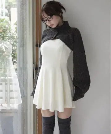 andmary Zoey velour set dress black