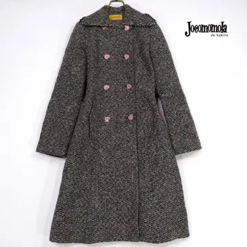 호코모모라 롱 코트 트위드 플레어